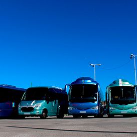 Autocares Aguilera vehiculos de la empresa