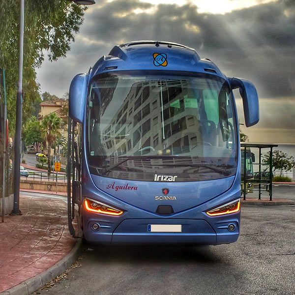 autobús en ciudad