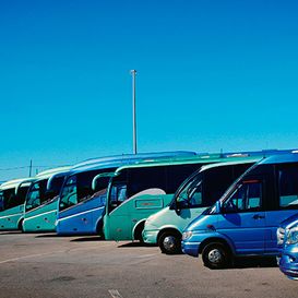 Autocares Aguilera parte lateral de autobuses